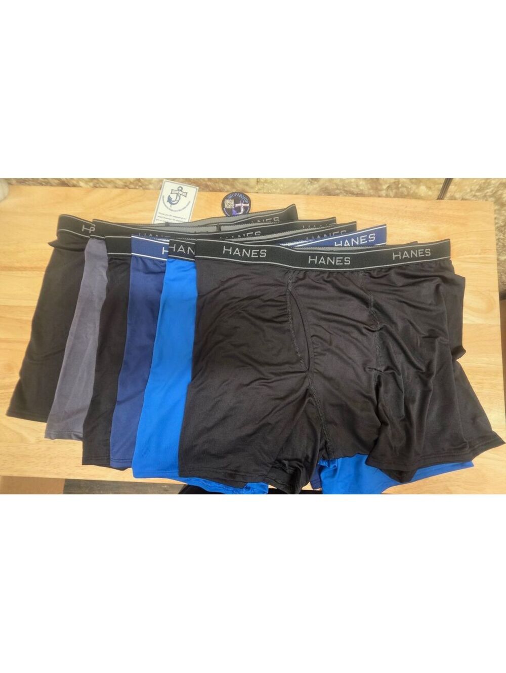 HANES MEN’S PERFORMANCE STRETCH BOXER BRIEFS MOISTURE‑WICKING 6‑PACK XL